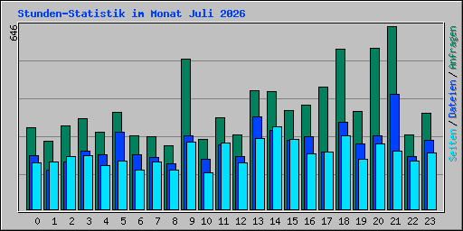 Stunden-Statistik im Monat Juli 2026